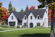 Tudor Style House Plan - 4 Beds 3.5 Baths 3228 Sq/Ft Plan #1096-50 