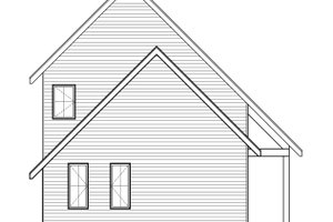 Exterior - Rear Elevation for Cottage House Plan #23-2736 - 3 bed, 2.5 bath