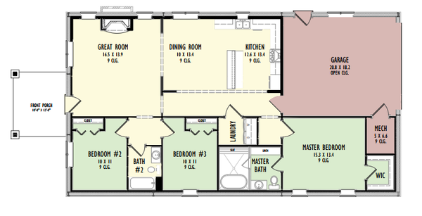 Barndominium Floor Plan - Main Floor Plan #1092-62