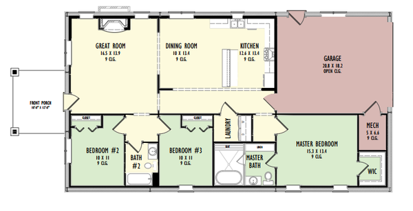 Architectural House Design - Barndominium Floor Plan - Main Floor Plan #1092-62