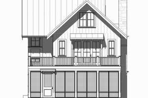 Exterior - Front Elevation 3 for Beach House Plan #901-120 - 4 bed, 3.5 bath