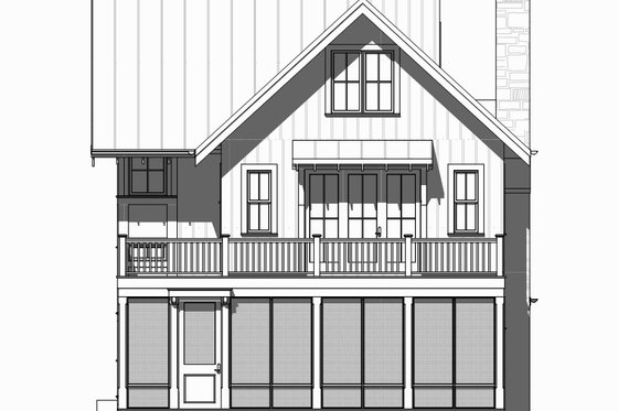 Exterior - Front Elevation 3 for Beach House Plan #901-120 - 4 bed, 3.5 bath
