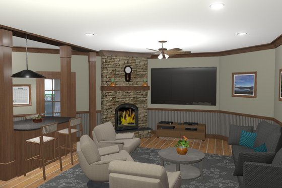 Interior - Dining Room for Craftsman House Plan #56-718 - 3 bed, 2.5 bath