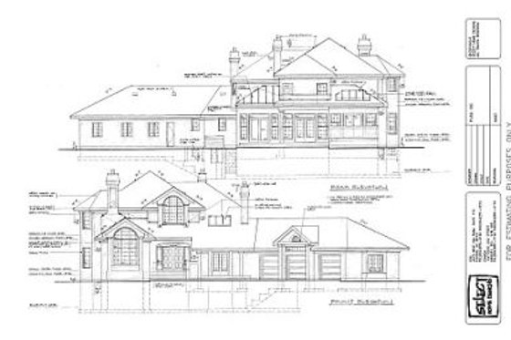 Exterior - Rear Elevation for Modern House Plan #47-198 - 3 bed, 3 bath