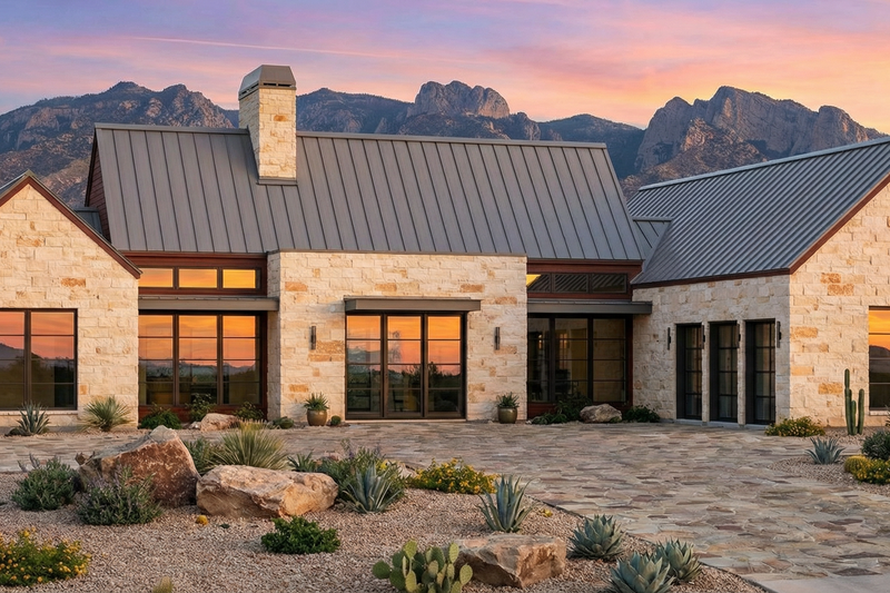 Dream House Plan - Exterior - Front Elevation 10 for Modern House Plan #1096-185 - 4 bed, 4.5 bath