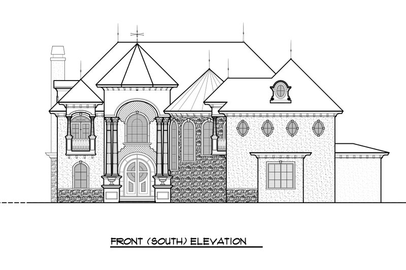 Home Plan - Exterior - Other Elevation 2 for Victorian House Plan #1066-55 - 5 bed, 4 bath
