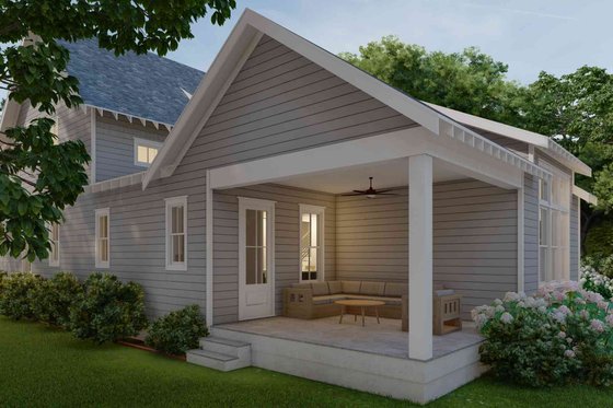 Exterior - Outdoor Living for Farmhouse House Plan #1079-4 - 4 bed, 2.5 bath