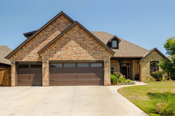 Exterior - Front Elevation for European House Plan #65-543 - 3 bed, 2.5 bath