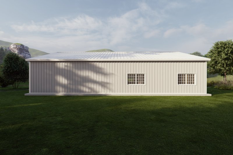 Architectural House Design - Exterior - Other Elevation 4 for Barndominium House Plan #1107-2 - 2 bed, 2 bath