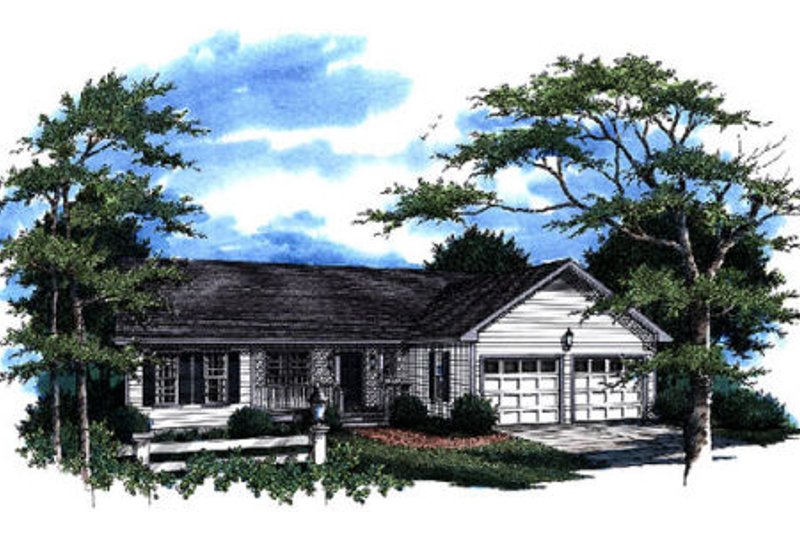 Home Plan - Ranch Exterior - Front Elevation Plan #41-170