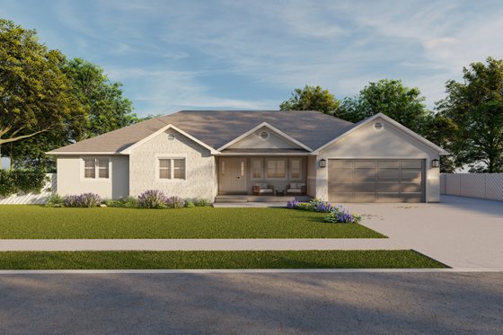 Exterior - Front Elevation 4 for Traditional House Plan #1060-191 - 3 bed, 2 bath