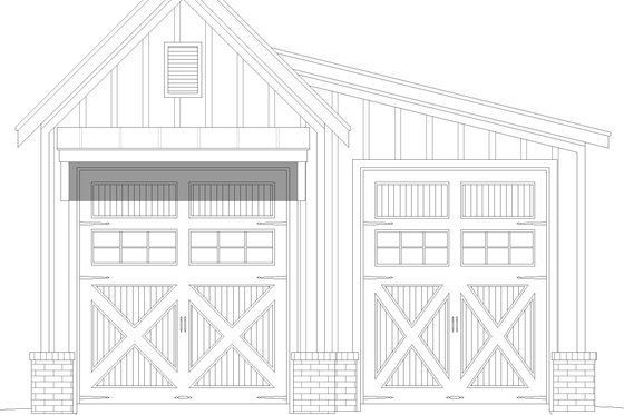 Exterior - Front Elevation 3 for Traditional House Plan #932-687, 0 bath