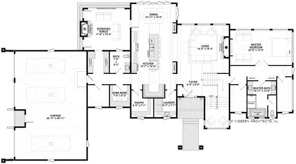 Home Plan - Modern Floor Plan - Main Floor Plan #928-395