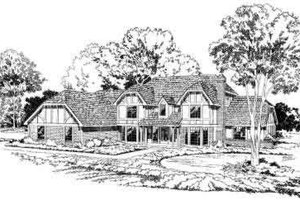 Tudor Exterior - Front Elevation Plan #312-215