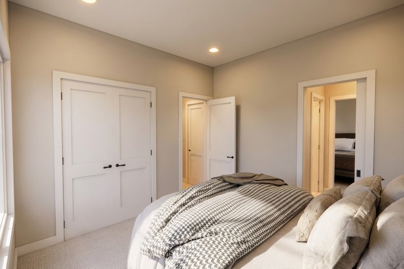 Architectural House Design - Interior - Bedroom 2 for Farmhouse House Plan #51-1519 - 3 bed, 2.5 bath