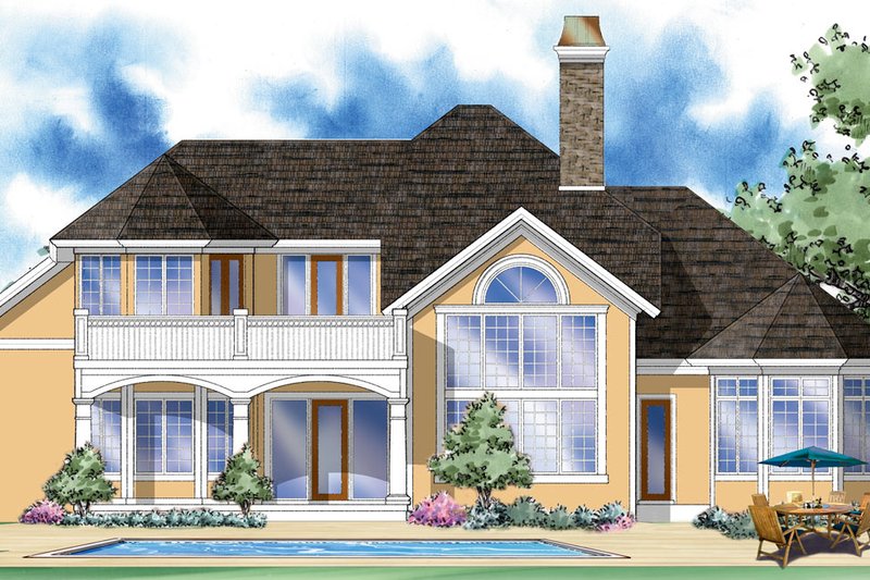 Dream House Plan - Exterior - Rear Elevation for Country House Plan #930-298 - 3 bed, 3.5 bath
