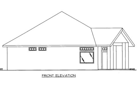 Exterior - Other Elevation for Traditional House Plan #117-654, 0 bath