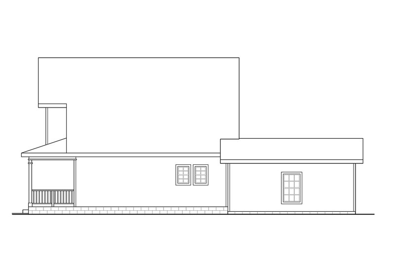 Home Plan - Exterior - Other Elevation 1 for Cottage House Plan #124-380 - 3 bed, 2.5 bath