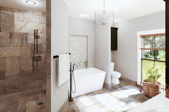 Interior - Master Bathroom 1 for Southern House Plan #44-269 - 3 bed, 2.5 bath