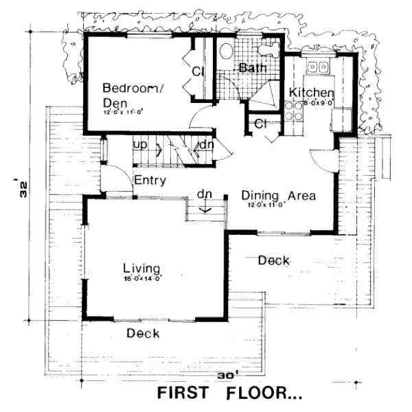 Contemporary Floor Plan - Main Floor Plan #312-522