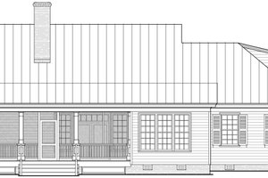 Exterior - Rear Elevation for Cottage House Plan #137-403 - 3 bed, 2.5 bath