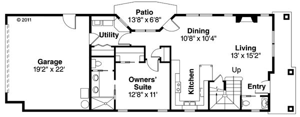 Home Plan - Traditional Floor Plan - Main Floor Plan #124-877