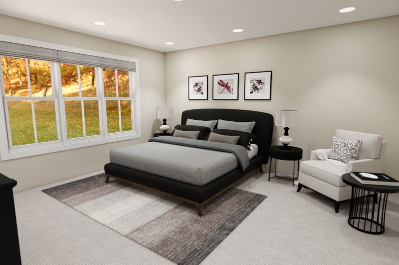 House Blueprint - Interior - Master Bedroom for Farmhouse House Plan #51-1354 - 3 bed, 2.5 bath