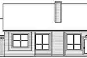 Exterior - Rear Elevation for Traditional House Plan #84-228 - 3 bed, 2 bath