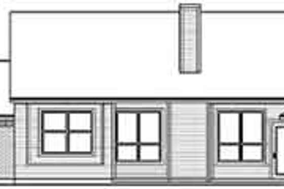 Exterior - Rear Elevation for Traditional House Plan #84-228 - 3 bed, 2 bath