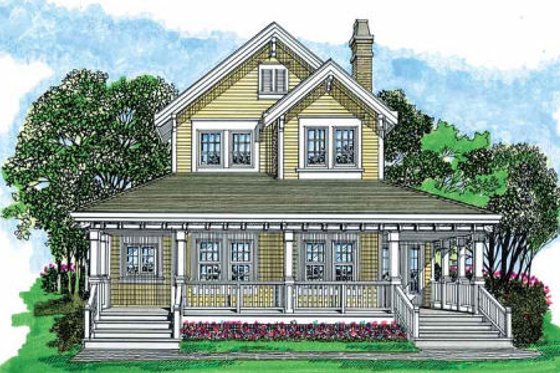 Exterior - Other Elevation for Farmhouse House Plan #47-421 - 3 bed, 2.5 bath