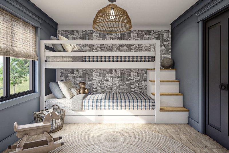 House Blueprint - Interior - Bedroom for Modern House Plan #455-571 - 3 bed, 1.5 bath