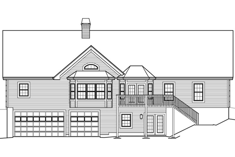 Dream House Plan - 2400 square foot 3 bedroom garage under house plan