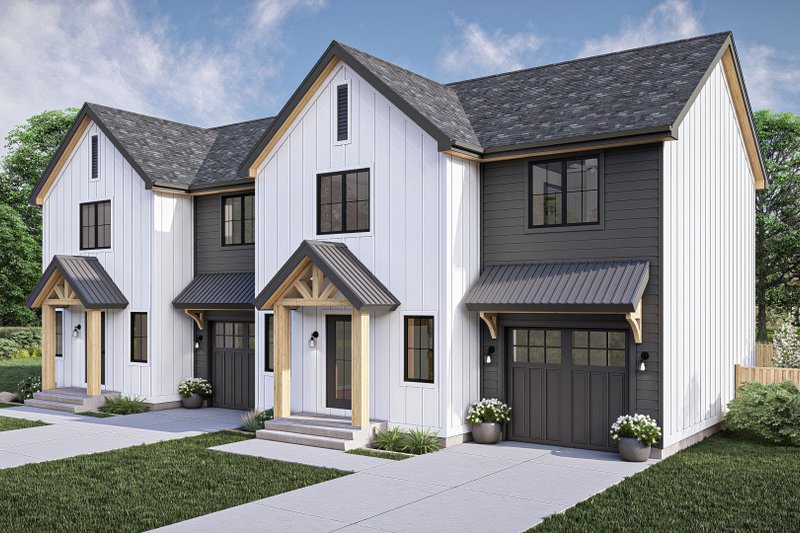 Dream House Plan - Exterior - Other Elevation for Modern House Plan #455-498 - 3 bed, 1.5 bath
