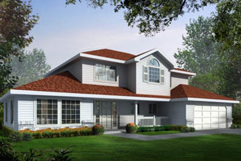 Dream House Plan - Traditional Exterior - Front Elevation Plan #93-203