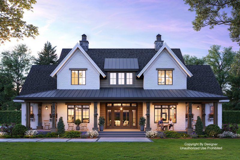 Dream House Plan - Farmhouse Exterior - Front Elevation Plan #51-1247