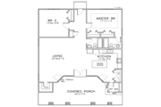 Southern Style House Plan - 2 Beds 2 Baths 1840 Sq/Ft Plan #8-280 