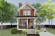 Craftsman Style House Plan - 2 Beds 2.5 Baths 1033 Sq/Ft Plan #79-278 Exterior 
