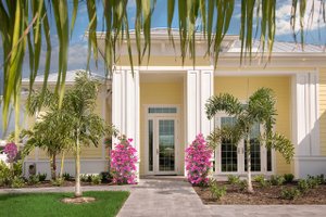 Exterior - Front Elevation 3 for Beach House Plan #938-83 - 4 bed, 3 bath