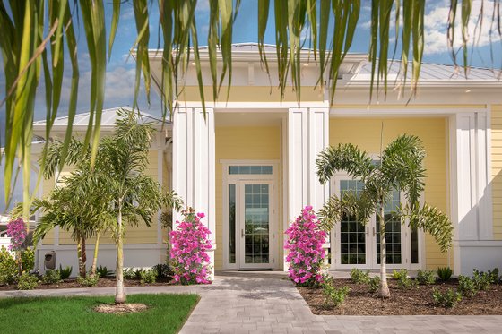 Exterior - Front Elevation 3 for Beach House Plan #938-83 - 4 bed, 3 bath