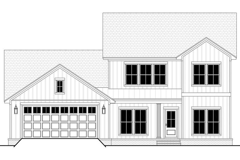 Architectural House Design - Exterior - Front Elevation 7 for Farmhouse House Plan #430-417 - 5 bed, 2.5 bath