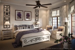 Interior - Bedroom for Mediterranean House Plan #930-12 - 3 bed, 2.5 bath