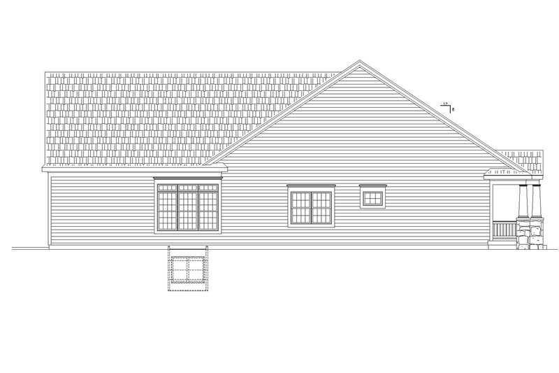 House Plan Design - Exterior - Other Elevation for Traditional House Plan #20-2445 - 3 bed, 2 bath