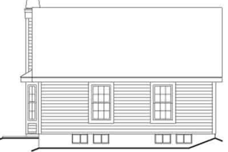 House Plan Design - Exterior - Rear Elevation for Cottage House Plan #57-196 - 3 bed, 2 bath