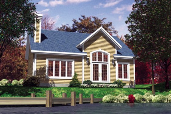 Exterior - Front Elevation for Country House Plan #138-311 - 2 bed, 1 bath