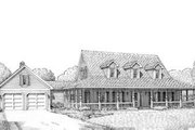 Southern Style House Plan - 4 Beds 3.5 Baths 2628 Sq/Ft Plan #410-175 