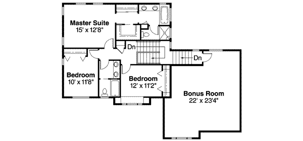 Home Plan - Traditional Floor Plan - Upper Floor Plan #124-361
