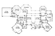 European Style House Plan - 4 Beds 4.5 Baths 5860 Sq/Ft Plan #411-292 