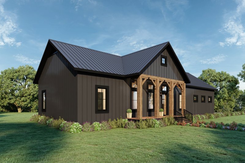 Farmhouse Style House Plan - 3 Beds 2 Baths 1620 Sq/Ft Plan #44-265 ...