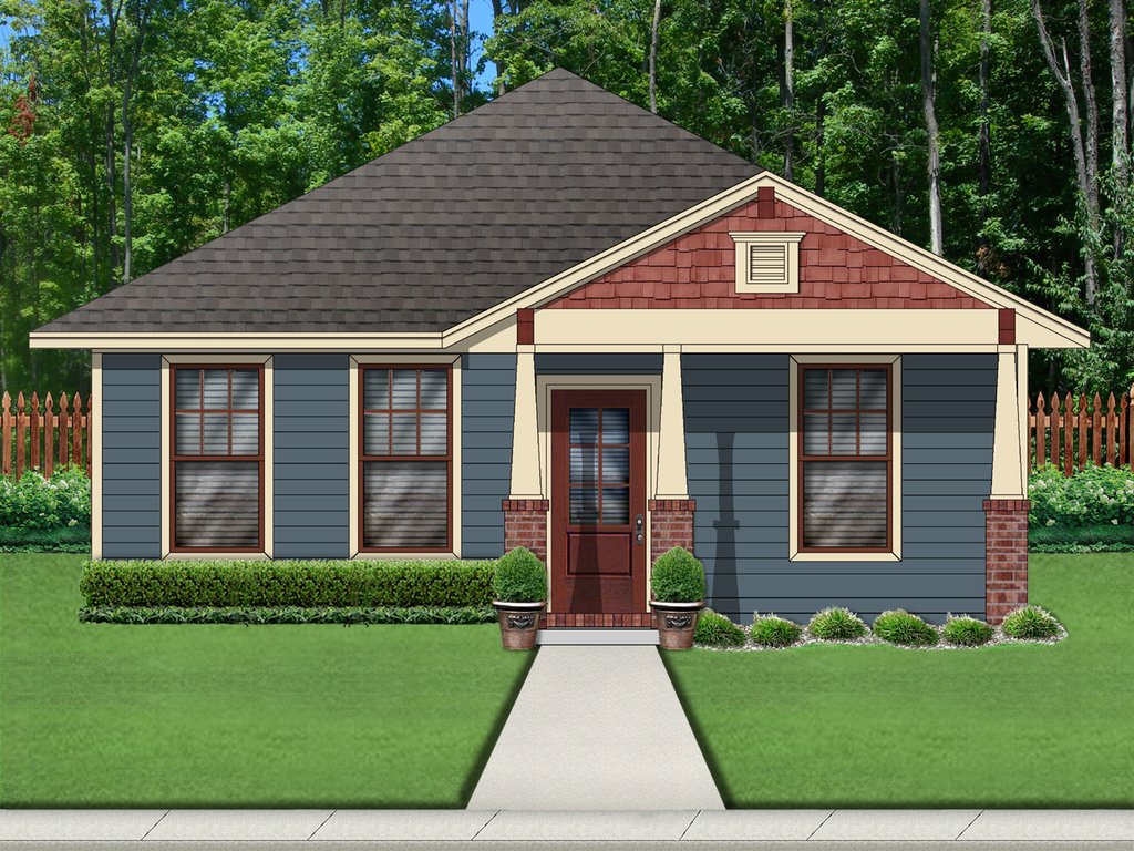 Craftsman Style House Plan 2 Beds 2 Baths 1074 Sq/Ft Plan 84621