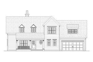 Exterior - Front Elevation 3 for Traditional House Plan #901-66 - 3 bed, 2.5 bath